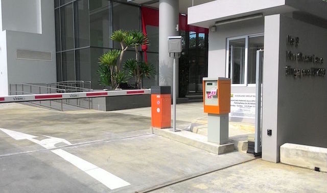 Dashou-Barrieren im Gebäude der Goodland Group in Singapur installiert

