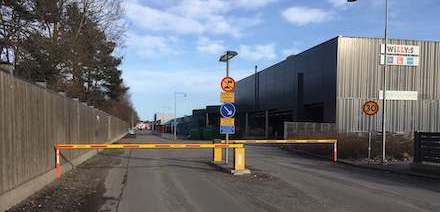 Dashou-Barrieren in einer Fabrik in Schweden